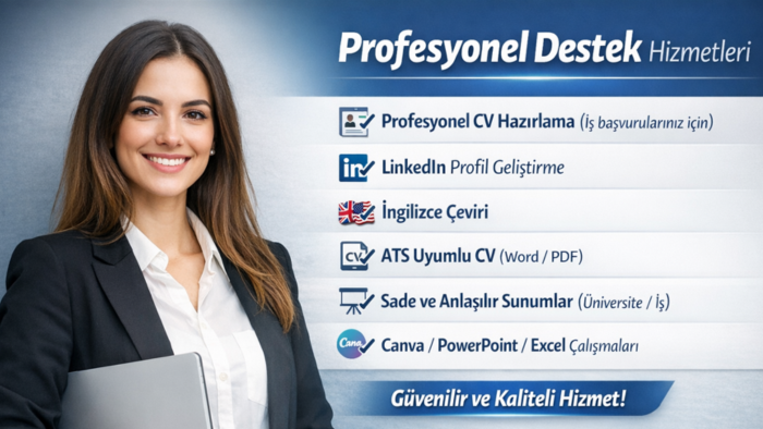 profesyonel cv, çeviri hazırlarım
