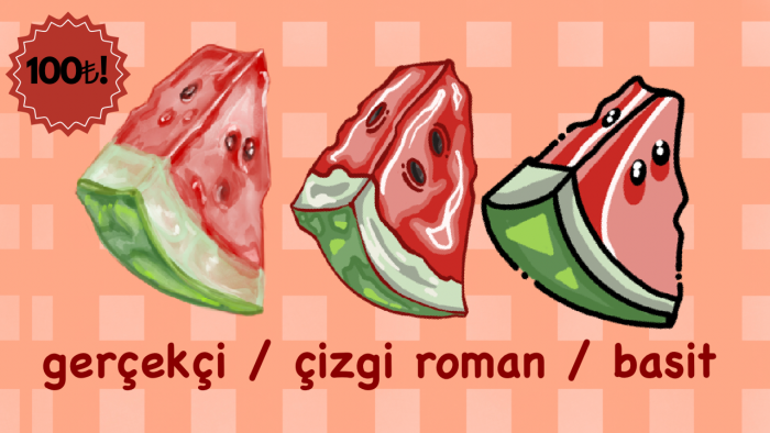 size yiyecek çiziyorum