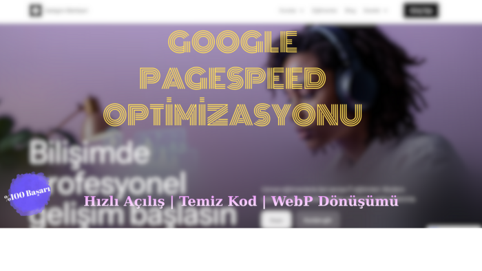 sitenizi Google PageSpeed testinde 90+ yeşil yapabilirim