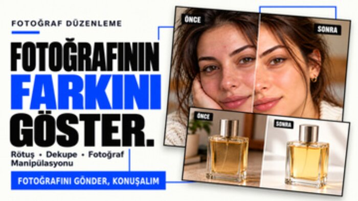 fotoğraflarınızı rötuşlar ve profesyonelce düzenlerim