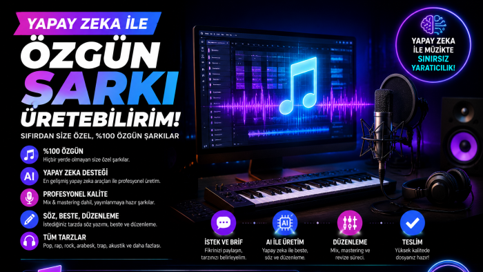 yapay zeka ile istediğiniz sözlerle şarkı yaparım