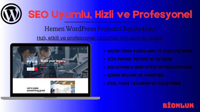 size özel anahtar teslim WordPress sitesi tasarlayacağım