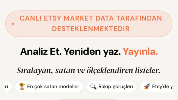 etsy ve amazon mağazalarınız için seo danışmanlığı yaparım