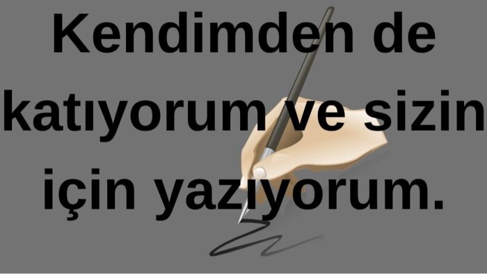 size istediğiniz herhangi bir konuda metin yazabilirim