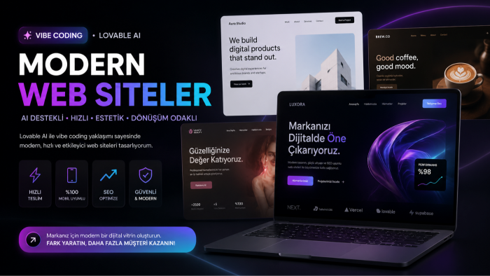 Lovable ile modern web sitesi tasarlarım