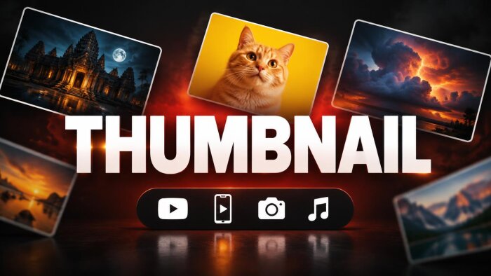 YouTube videonuz için dikkat çeken thumbnail tasarlarım