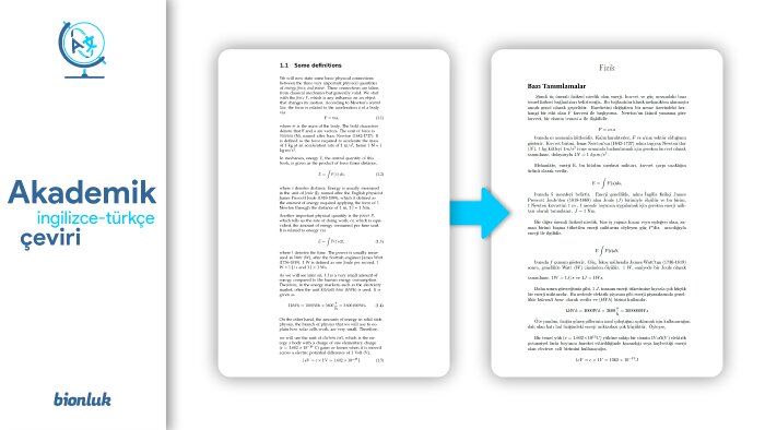 akademik metinlerinizi İngilizce - Türkçe çeviri yapabilirim