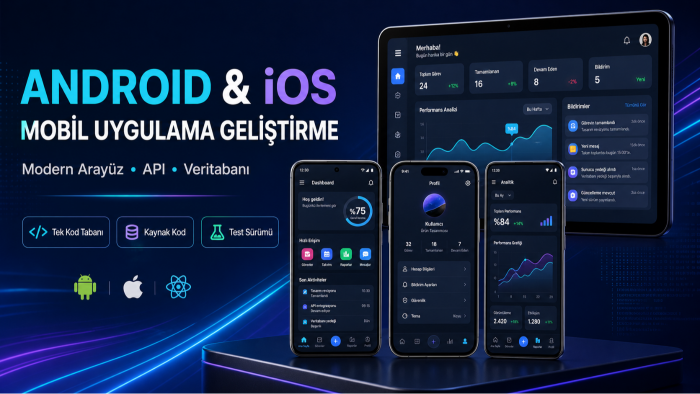 Android ve iOS mobil uygulama geliştiririm