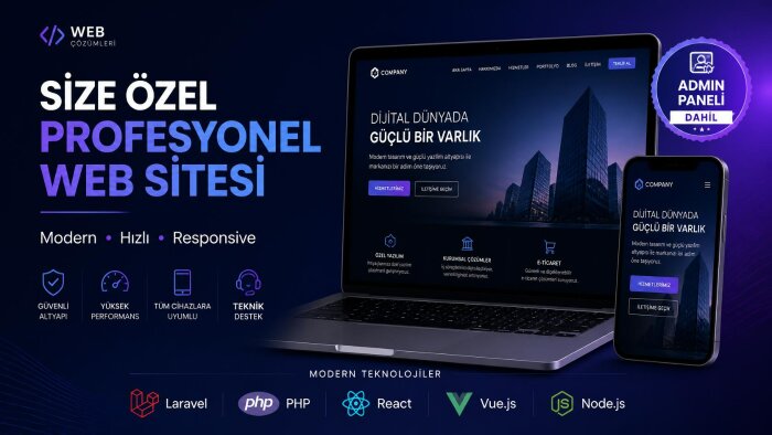 sizin için kişisel veya kurumsal siteler kodlayabilirim