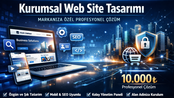 kurumsal web sitesi tasarımı yaparım