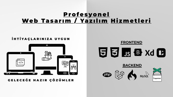 güçlü ve şık web çözümleri üretiyorum