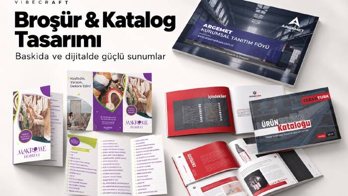 markana özel profesyonel broşür ve katalog tasarlarım