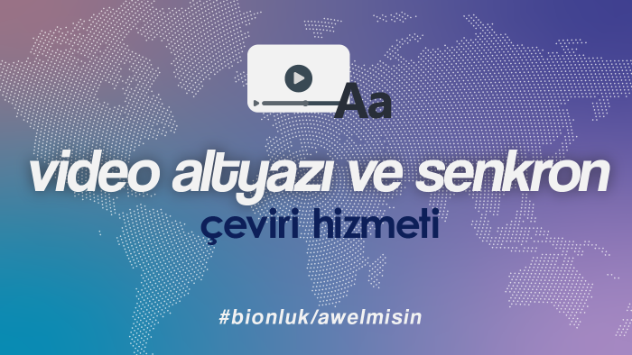 Video senkronizasyonu ve altyazı çevirmenliği yapıyorum