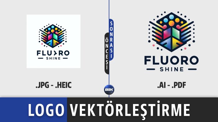 düşük çözünürlüklü logonuzu vektörel hale getirebilirim