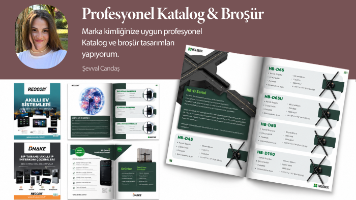 markanıza özel profesyonel katalog ve broşür tasarlarım