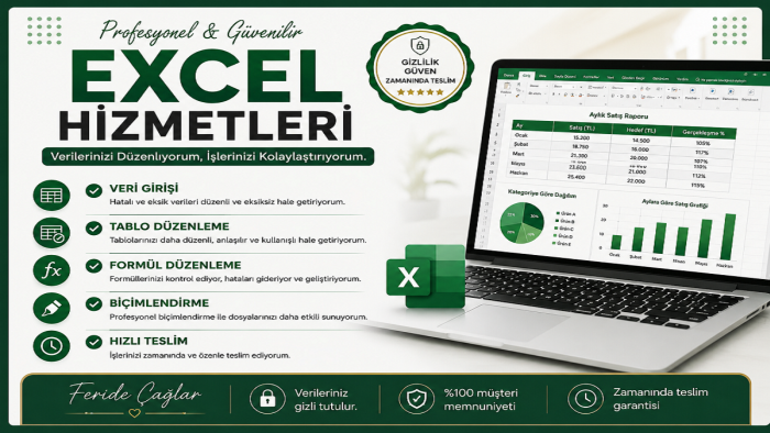 Excel dosyalarınızı düzenlerim