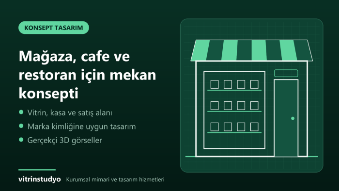 mağaza ve cafe için konsept tasarım ve render yaparım