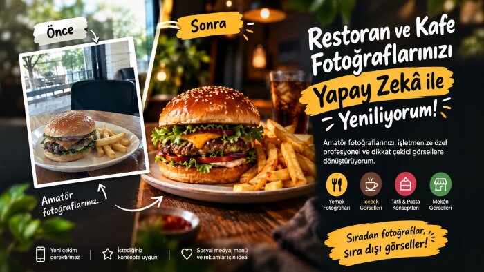 fotoğraflarınızı profesyonel bir görünüme dönüştürüyorum
