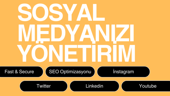 sosyal medyanızı yönetirim
