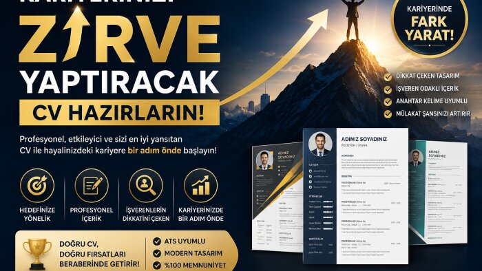 sizi öne çıkaracak cv hazrılayabilirim