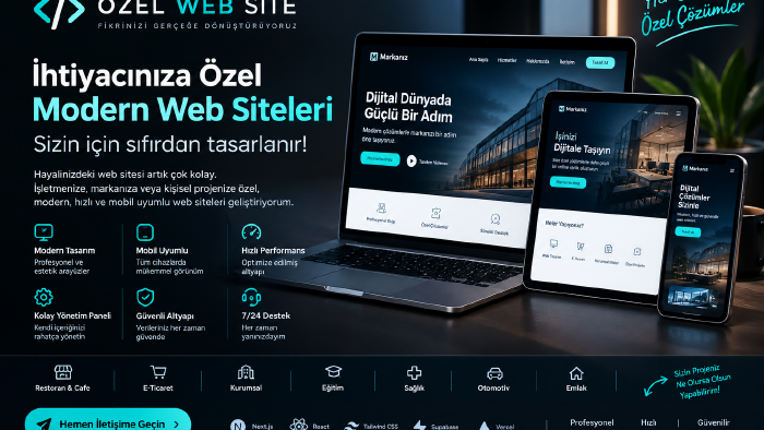 size özel websitesi yazılımı yaparım