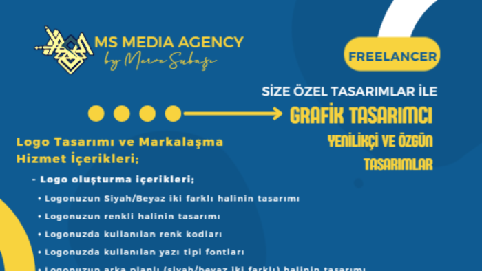 sizin için özgün logo ve kurumsal kimlik tasarlayabilirim