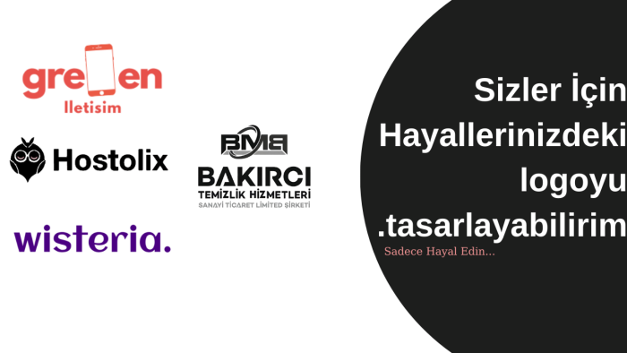 sizlere logo tasarlayabilirim