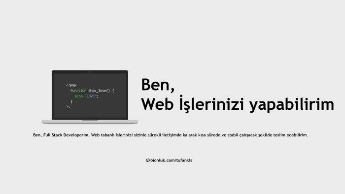 web işlerinizi yapabilirim