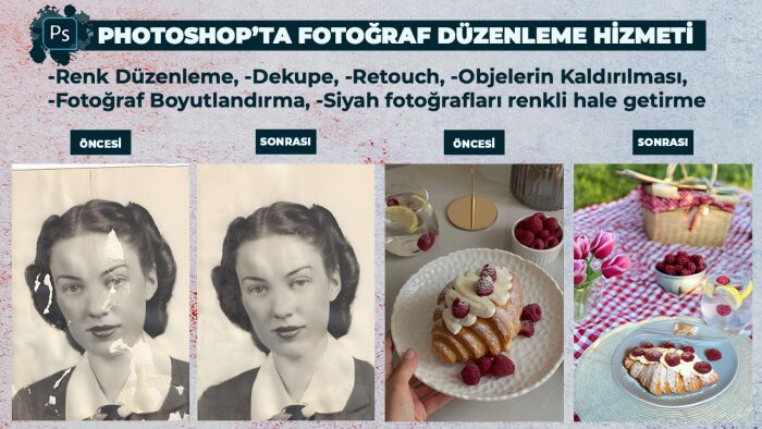 dekupe, fotoğraf renklendirme,düzenleme işlerinizi yaparım