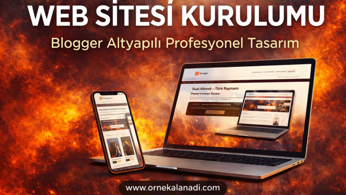  blogger altyapılı profesyonel web sitesi kuruyorum