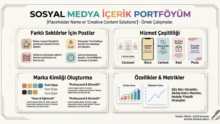 sosyal medya için özgün metin yazarım