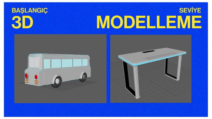 basit ve modern 3d modellemeler yapabilirim