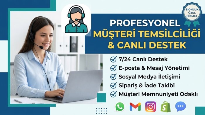 canlı destek ve müşteri temsilciliği yaparım