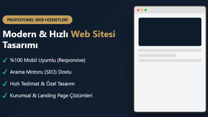 sizin için websitesi kodlayabilirim