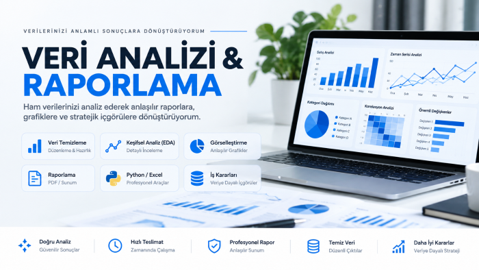  verilerinizi analiz edip anlamlı raporlara dönüştürürüm