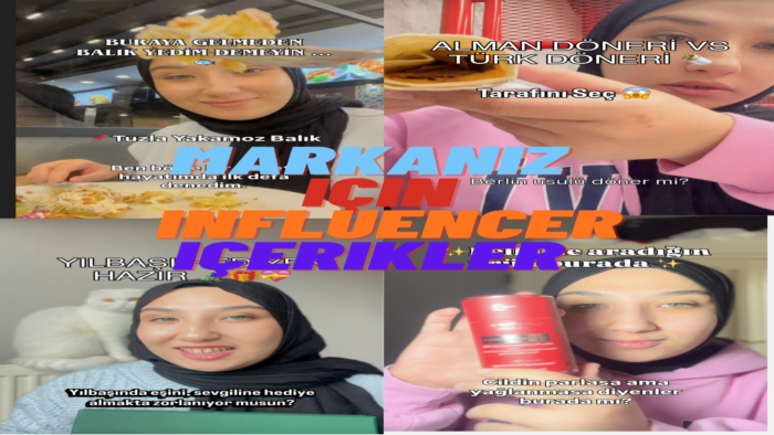 işletmenize özel satış getiren influencer içerikler üretirim
