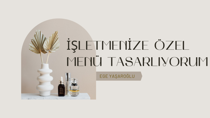 işletmenize özel qr kodlu menü tasarlayabilirim