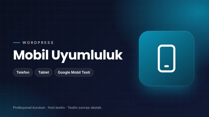 wordpress sitenizi mobil uyumlu hale getiririm