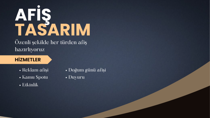 etkileyici afiş hazırlıyorum