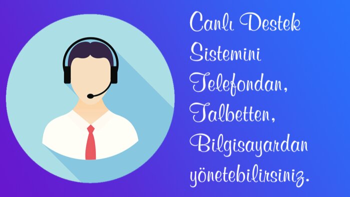 sitenize canlı destek eklerim
