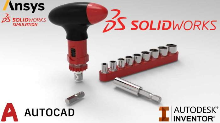 solidworks, invertor ve autocad ile tasarım yaparım