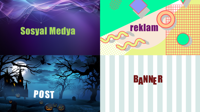 sosyal medya hesaplarınız için post banner reklam tasarlarım