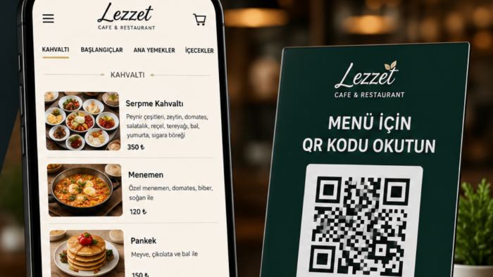 kafe ve restoranlar için profesyonel QR menü hazırlarım