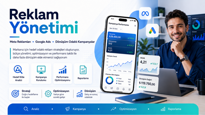 Meta ve Google reklam yönetimi yaparım
