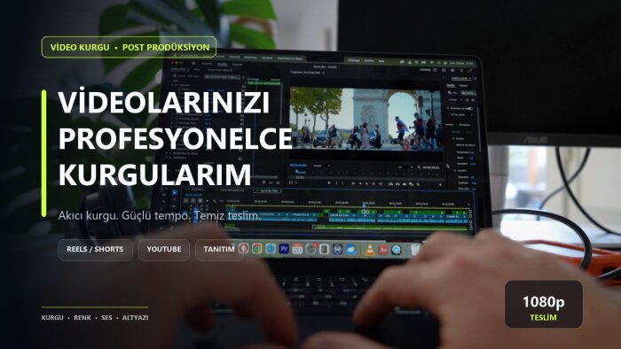 Reels ve YouTube videolarınızı profesyonelce kurgularım