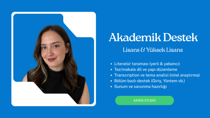 literatür taraması ve nitel veri analizi yapıyorum