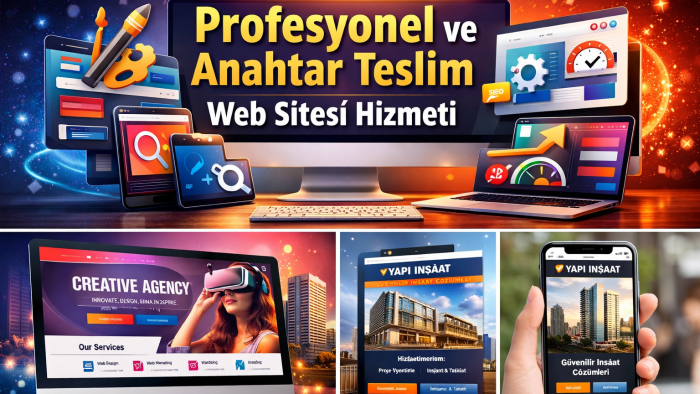 anahtar teslim profesyonel web sitesi yaparım