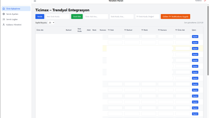 Trendyol ve Ticimax stoklarınızı otomatik eşitlerim