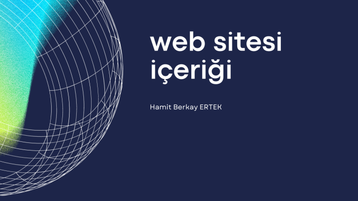 web siteniz için içerik yazabilirim