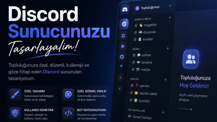 size özel discord sunucusu hazırlayabilirim